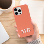 Case-Mate iPhone Case Monogramme initial minimaliste moderne<br><div class="desc">Boîtier de téléphone Monogramme initial moderne bleu marine. Créez votre propre coque iphone personnalisé avec un nom initial personnalisé.</div>