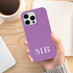 Coque iPhone 15 Pro Max Monogramme initial minimaliste moderne<br><div class="desc">Étui téléphonique minimaliste Moderne Initiale Monogramme. Créez votre propre coque iphone personnalisé avec un nom initial personnalisé.</div>