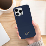Coque iPhone 15 Pro Max Monogramme initial minimaliste moderne<br><div class="desc">Étui téléphonique minimaliste Moderne Initiale Monogramme. Créez votre propre coque iphone personnalisé avec un nom initial personnalisé.</div>