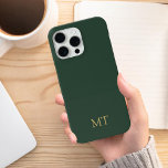 Coque iPhone 15 Pro Max Monogramme initial minimaliste moderne<br><div class="desc">Étui téléphonique minimaliste Moderne Initiale Monogramme. Créez votre propre coque iphone personnalisé avec un nom initial personnalisé.</div>