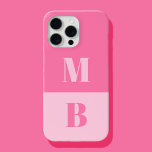 Coque iPhone 15 Pro Max Monogramme initial minimaliste moderne<br><div class="desc">Boîtier téléphonique Monogramme Initial Moderne. Créez votre propre coque iphone personnalisé avec un nom initial personnalisé.</div>