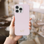 Coque iPhone 15 Pro Max Monogramme initial minimaliste moderne<br><div class="desc">Étui téléphonique minimaliste Moderne Initiale Monogramme. Créez votre propre coque iphone personnalisé avec un nom initial personnalisé.</div>