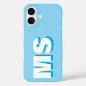 Coques Case-Mate iPhone Monogramme initial moderne (Verso)