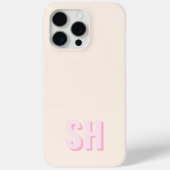 Coques Case-Mate iPhone Monogramme initial moderne (Verso)