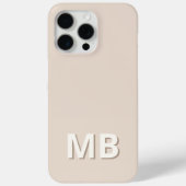 Coques Case-Mate iPhone Monogramme initial moderne simple (Verso)