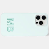 Coques Case-Mate iPhone Monogramme initial moderne simple (Verso (horizontal))