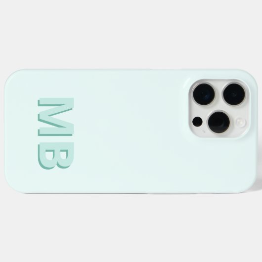 Coques Case-Mate iPhone Monogramme initial moderne simple (Verso (horizontal))