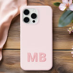 Coque iPhone 15 Pro Max Monogramme initial moderne simple<br><div class="desc">Boîtier Téléphonique Monogramme Initiale Simple Et Moderne. Créez votre propre coque iphone personnalisé avec un nom initial personnalisé.</div>