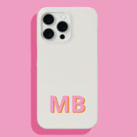 Coque iPhone 15 Pro Max Monogramme initial moderne simple<br><div class="desc">Boîtier Téléphonique Monogramme Initiale Simple Et Moderne. Créez votre propre coque iphone personnalisé avec un nom initial personnalisé.</div>
