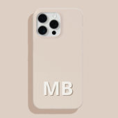 Coques Case-Mate iPhone Monogramme initial moderne simple