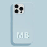 Coque iPhone 15 Pro Max Monogramme initial moderne simple<br><div class="desc">Boîtier Téléphonique Monogramme Initiale Simple Et Moderne. Créez votre propre coque iphone personnalisé avec un nom initial personnalisé.</div>