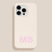 Coques Case-Mate iPhone Monogramme initial moderne simple