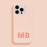 Coque iPhone 15 Pro Max Monogramme initial moderne simple<br><div class="desc">Boîtier Téléphonique Monogramme Initiale Simple Et Moderne. Créez votre propre coque iphone personnalisé avec un nom initial personnalisé.</div>