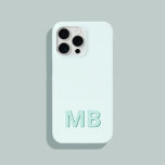 Coque iPhone 15 Pro Max Monogramme initial moderne simple<br><div class="desc">Boîtier Téléphonique Monogramme Initiale Simple Et Moderne. Créez votre propre coque iphone personnalisé avec un nom initial personnalisé.</div>