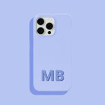 Coque iPhone 15 Pro Max Monogramme initial moderne simple<br><div class="desc">Boîtier Téléphonique Monogramme Initiale Simple Et Moderne. Créez votre propre coque iphone personnalisé avec un nom initial personnalisé.</div>