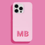 Coque iPhone 15 Pro Max Monogramme initial moderne simple<br><div class="desc">Boîtier Téléphonique Monogramme Initiale Simple Et Moderne. Créez votre propre coque iphone personnalisé avec un nom initial personnalisé.</div>