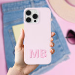 Coque iPhone 15 Pro Max Monogramme initial moderne simple<br><div class="desc">Boîtier Téléphonique Monogramme Initiale Simple Et Moderne. Créez votre propre coque iphone personnalisé avec un nom initial personnalisé.</div>
