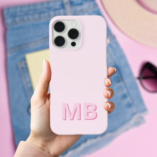Coques Case-Mate iPhone Monogramme initial moderne simple