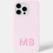 Coques Case-Mate iPhone Monogramme initial moderne simple (Verso)
