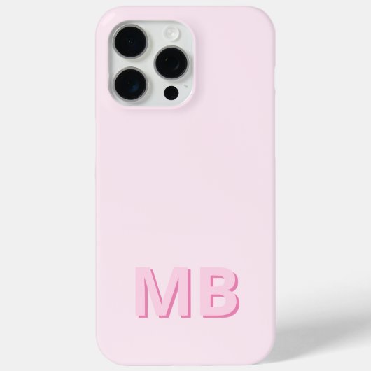 Coques Case-Mate iPhone Monogramme initial moderne simple (Verso)
