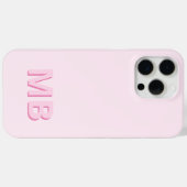 Coques Case-Mate iPhone Monogramme initial moderne simple (Verso (horizontal))
