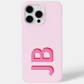 Coques Case-Mate iPhone Monogramme initial personnalisé en gras (Verso)