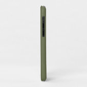 Coques Case-Mate iPhone Monogramme initial personnalisé minimal vert Terre (Dos/Gauche)