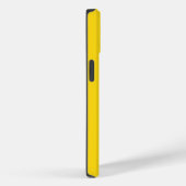 Coques Case-Mate iPhone Monogramme Initial Personnalisé Orange Jaune (Verso / Droite)
