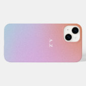 Coques Case-Mate iPhone Monogramme initial personnalisé Purple Ombre Sky (Verso (horizontal))