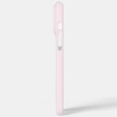 Coques Case-Mate iPhone Monogramme initial rose moderne (Verso / Gauche)