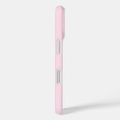 Coques Case-Mate iPhone Monogramme initial rose moderne (Verso / Droite)