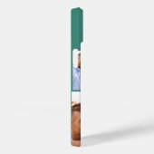 Coques Case-Mate iPhone Monogramme initial vert brillant (Verso / Droite)