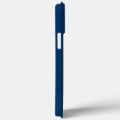 Coques Case-Mate iPhone Monogramme initiale bleu marine (Verso / Droite)