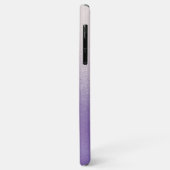 Coques Case-Mate iPhone *~* Monogramme Iridescente Pastel Lavender Gradien (Dos/Gauche)