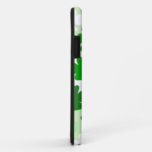 Coques Case-Mate iPhone Monogramme irlandais shamrock Première Saint Patri (Dos/Droite)