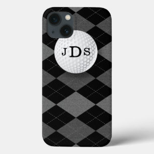 iPhone 13 Case Monogramme Jacquard gris, Golf Ball iPad Mini Case