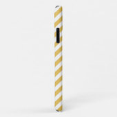 Coques Case-Mate iPhone Monogramme jaune Chevron (Dos/Droite)