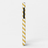 Coques Case-Mate iPhone Monogramme jaune Chevron (Dos/Gauche)