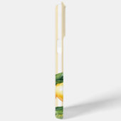 Coques Case-Mate iPhone Monogramme jaune Citron Élégante Bande méditerrané (Verso / Droite)