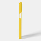 Coques Case-Mate iPhone Monogramme jaune clair simple (Verso / Droite)
