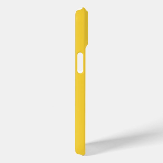 Coques Case-Mate iPhone Monogramme jaune clair simple (Verso / Droite)