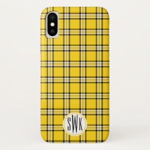 Case-Mate iPhone Case Monogramme jaune de plaid