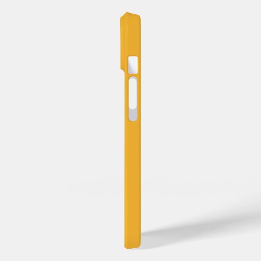 Coques Case-Mate iPhone Monogramme jaune moutarde moderne (Verso / Gauche)