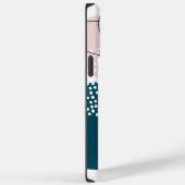 Coques Case-Mate iPhone Monogramme K Sarcelle Orange Bohème Art Abstrait (Verso / Droite)