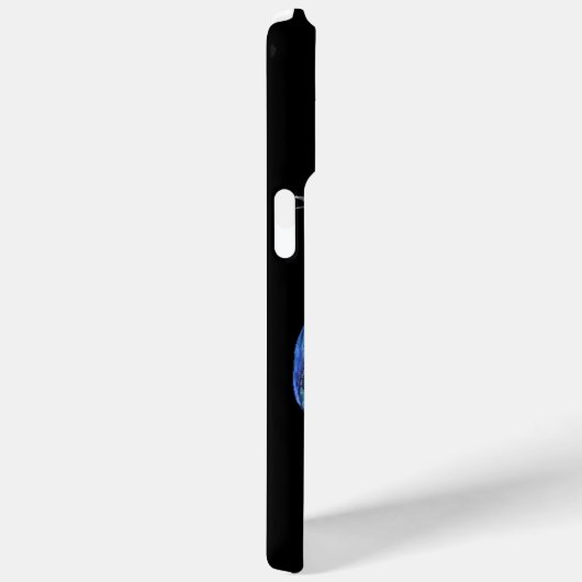 Coques Case-Mate iPhone MONOGRAMME KINGFISHER, Bleu électrique, Noir (Verso / Droite)