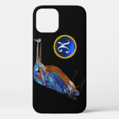 Coques Case-Mate iPhone MONOGRAMME KINGFISHER, Bleu électrique, Noir (Verso)