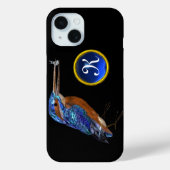 Coques Case-Mate iPhone MONOGRAMME KINGFISHER, Bleu électrique, Noir (Verso)