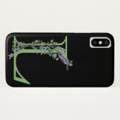 Coques Case-Mate iPhone Monogramme L Lavande Eucalyptus (Dos (Horizontal))