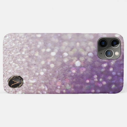 Coques Case-Mate iPhone *~* Monogramme Lavender Gradient Ombre Parties sci (Dos (Horizontal))