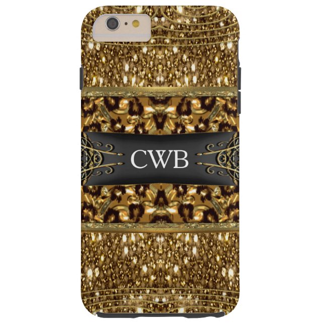 Coques Case-Mate iPhone Monogramme Leopard de Digloos (Dos)
